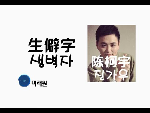 [중국노래]한글가사/해석/자막/병음 진가우(陈柯宇)의 희귀한 글자(生僻字 생벽자)