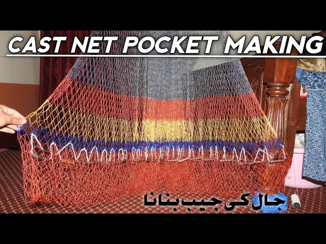 Handmade American Saltwater Fishing Cast Net With Heavy Duty Real