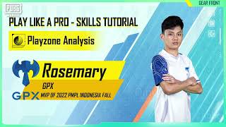 PUBG MOBILE | Play Like a Pro in Gear Front - Rosemary Playzone Analysis Skill Guide screenshot 5