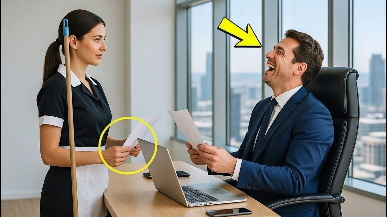 TE DOU MEU SALÁRIO SE TRADUZIR ISSO_ – RIU O CHEFE MILIONÁRIO... MAS A FAXINEIRA O CALOU