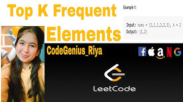 Top K Frequent Elements | Leetcode 347 | Priority Queue |