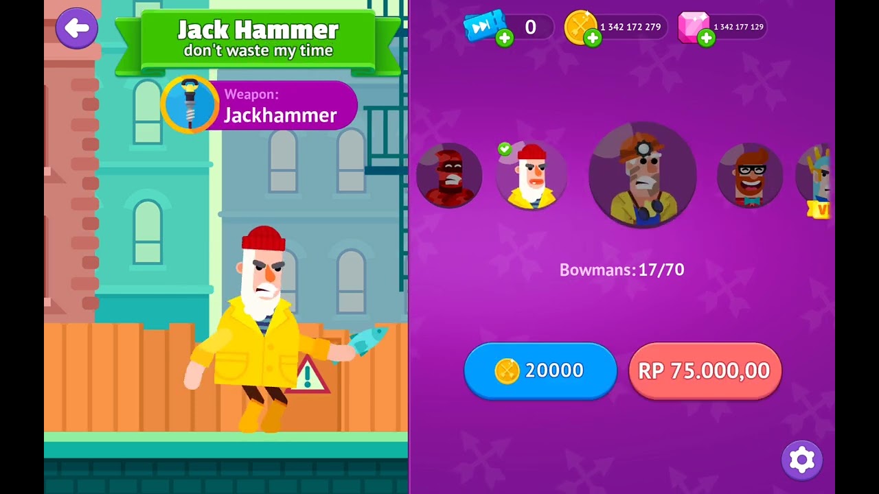 NAUFAL HARI INI MENCOBA GAME BOWMASTER