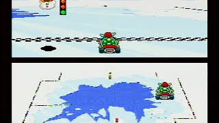 SFCスーパーマリオカート タイムアタック バニラレイクコース2 0′47″16
