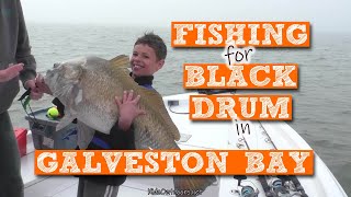 S2:E8 Kids Saltwater Fishing for Black Drum in Galveston Bay, TX Part 1 | Kids Outdoors
