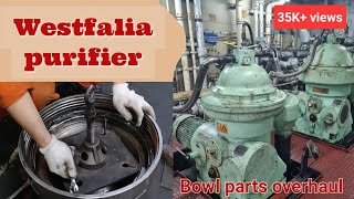 GEA Westfalia Separator Bowl parts overhaul #marineengineer #merchantnavy #westfalia #purifier