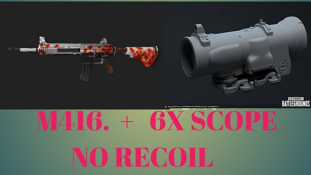 How to Control M416 Recoil With 6x Scope - YouTube