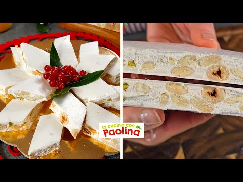 Dolce tipico di Natale. 🎄TORRONE BIANCO MORBIDO. ricetta da non perdere!