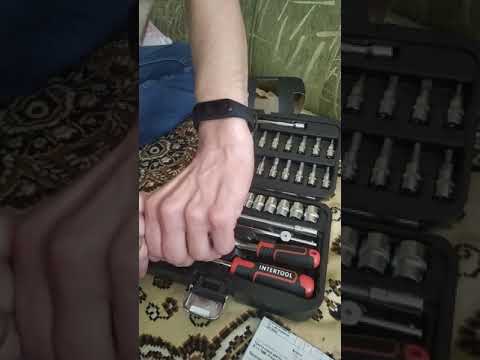 Набір інструментів Intertool STORM 1/4", 46 предметів (ET-8046)