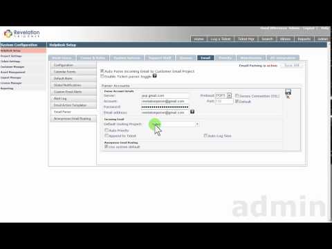 Revelation 2012 Admin / Helpdesk Setup / Email / Email Parser