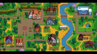 Stardew Valley Music - "Pelican Town" with Rain (For Sleeping, Studying, Background Noise, etc)