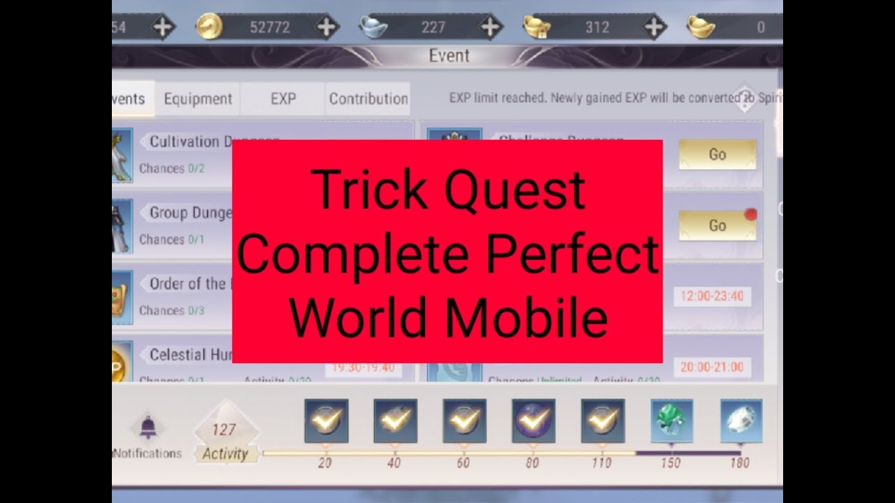 Trick Quest Complete Perfect World Mobile YouTube