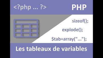 Tableaux de variables et affectations en PHP
