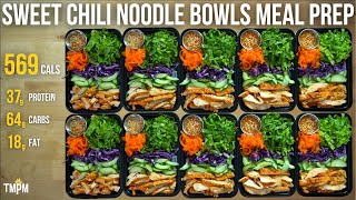 This No Reheat Meal Prep is a Refreshing Summer Lunch | Sweet Chili Noodle Bowls