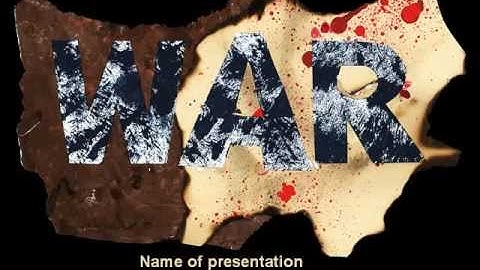 War PowerPoint Template by PoweredTemplate.com