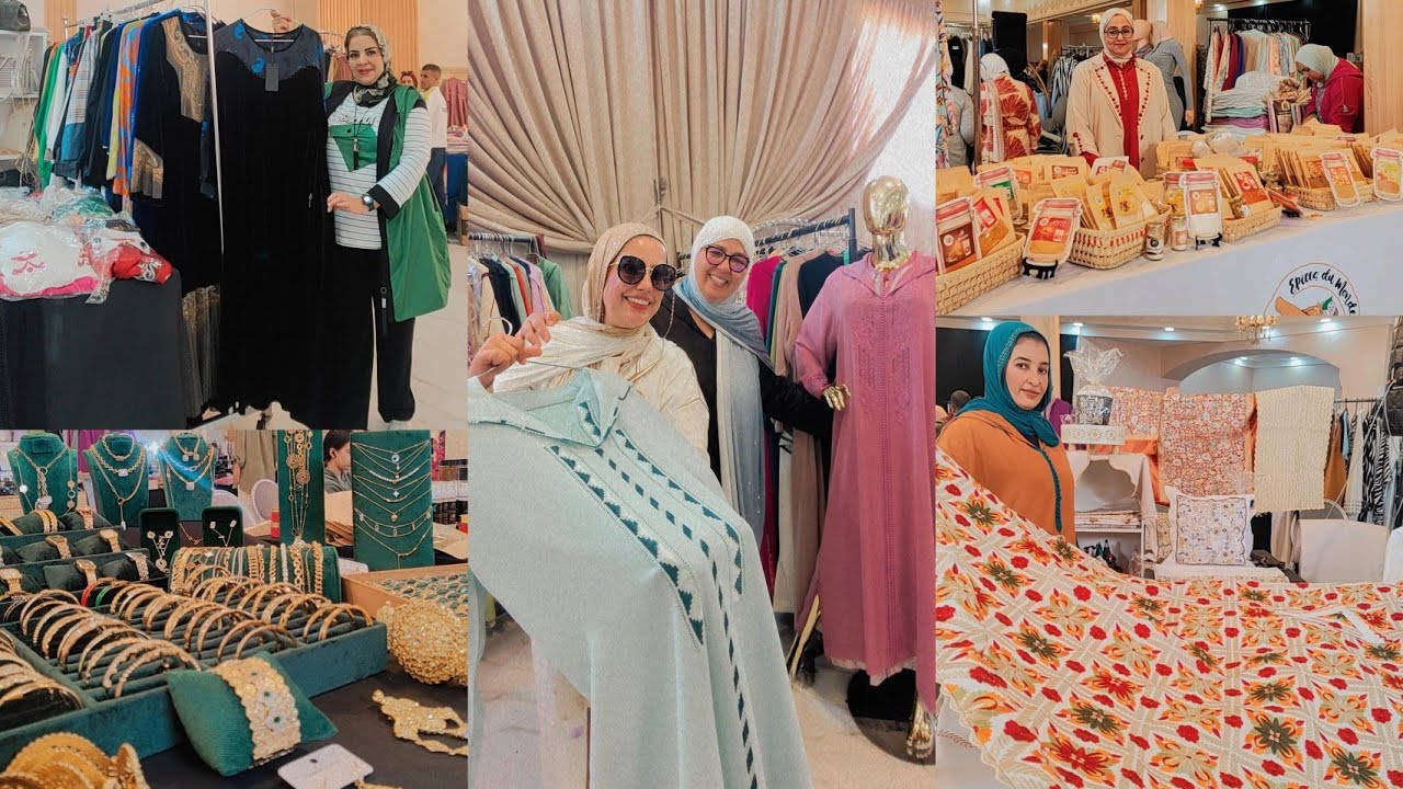 💥معرض الجديدة 📍قاعة علي بابا✅️11/10/9/8ماي🥰الدخول بالمجان🇲🇦جلالب سلان باليد توجطات سطاوني👌