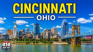 4K Driving in Cincinnati, Ohio | Downtown Skyline, Ohio River & Urban City Drive