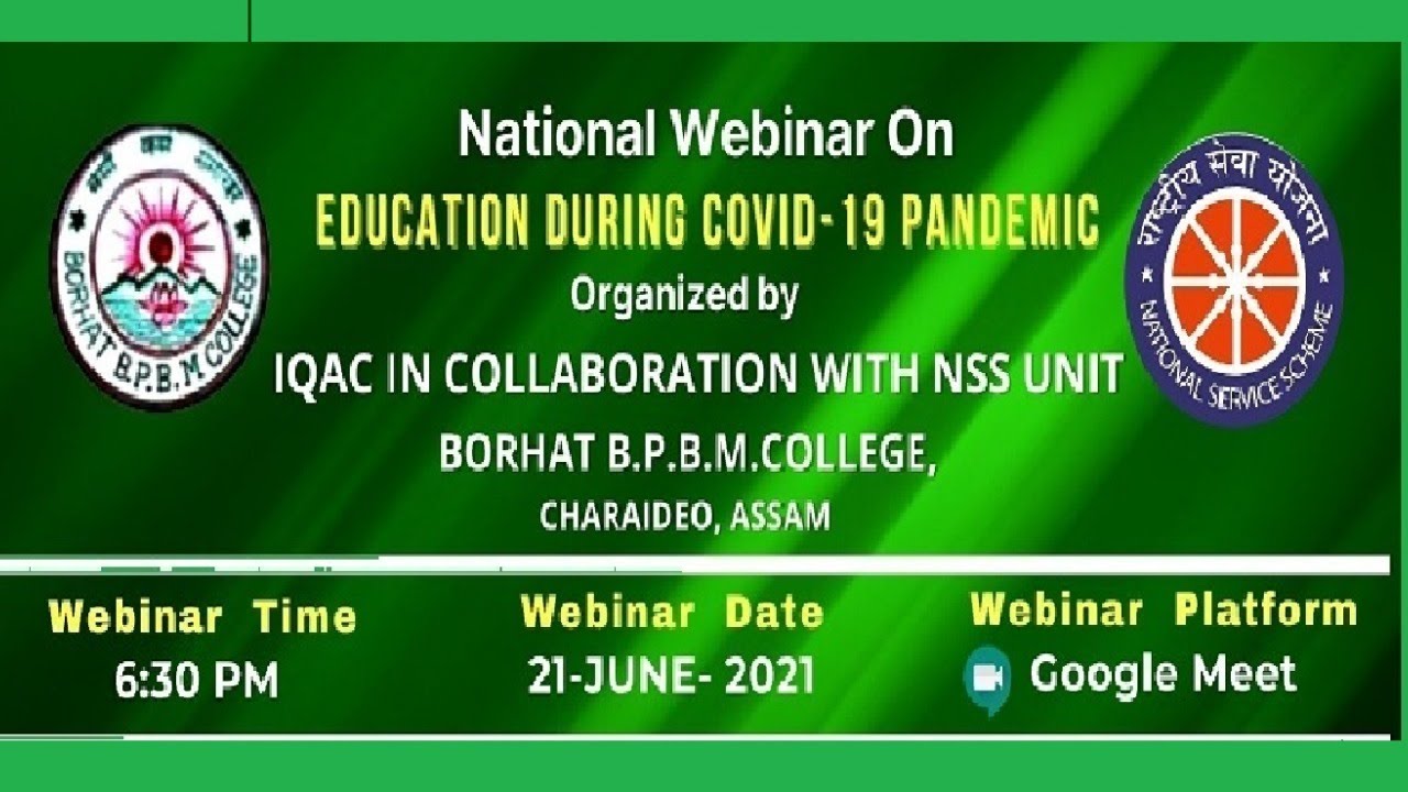 National Webinar on Education During COVID-19 Pandemic - YouTube