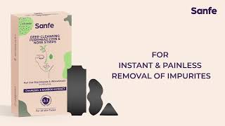Sanfe Deep Cleansing Forehead, Chin & Nose Strips |  Removes Blackheads & Whiteheads
