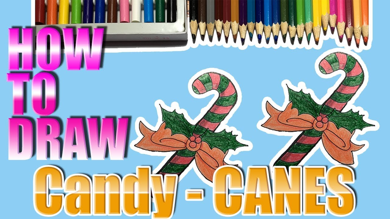 How to draw Candy CANES are loved by children of all ages YouTube
