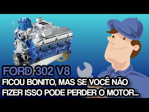 MOTOR FORD 302 V8 - É ASSIM QUE DEVE SER A PRIMEIRA PARTIDA DEPOIS DE UMA REFORMA COMPLETA.