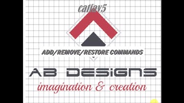 CATIA V5 - ADD /REMOVE /RESET HIDDEN COMMANDS