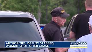 Deputy stabbed, woman shot after chase, Sampson County sheriff says