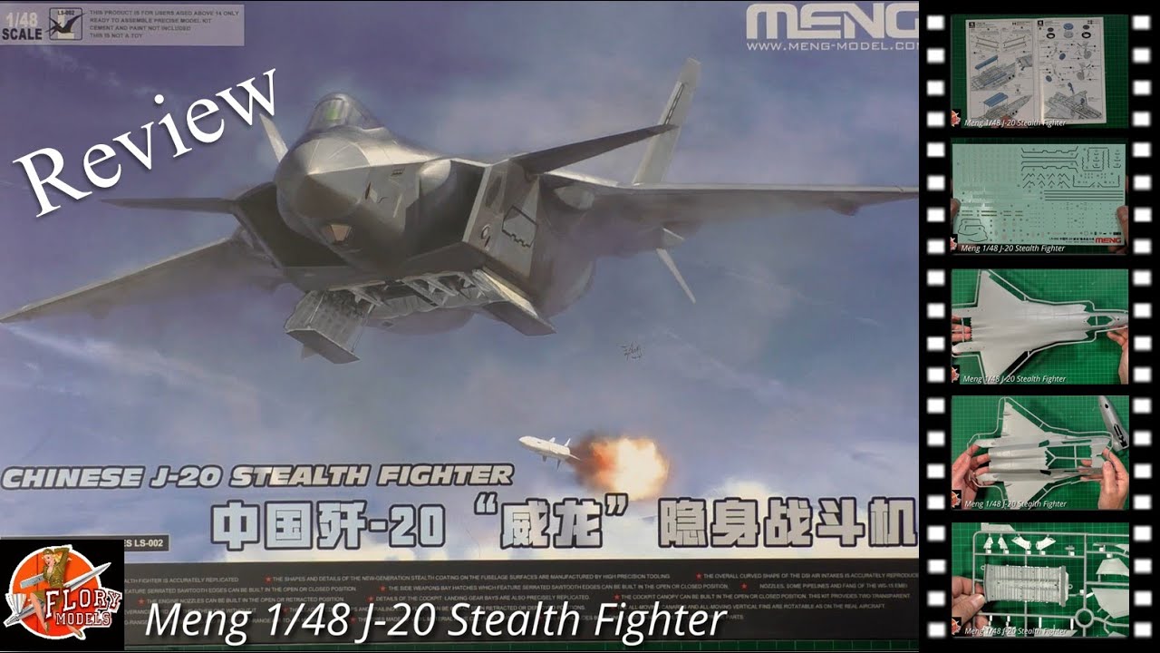 Meng 1/48 J-20 Stealth Fighter Review
