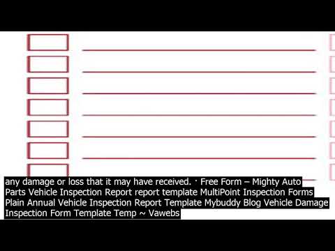 Free Vehicle Checklist Template Word