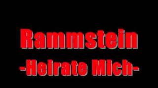 Rammstein - Heirate Mich [HQ] chords