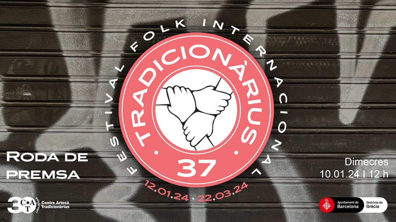 Roda de premsa Tradicionàrius 37 I 10.01.24 - 12 h - CAT Tradicionàrius