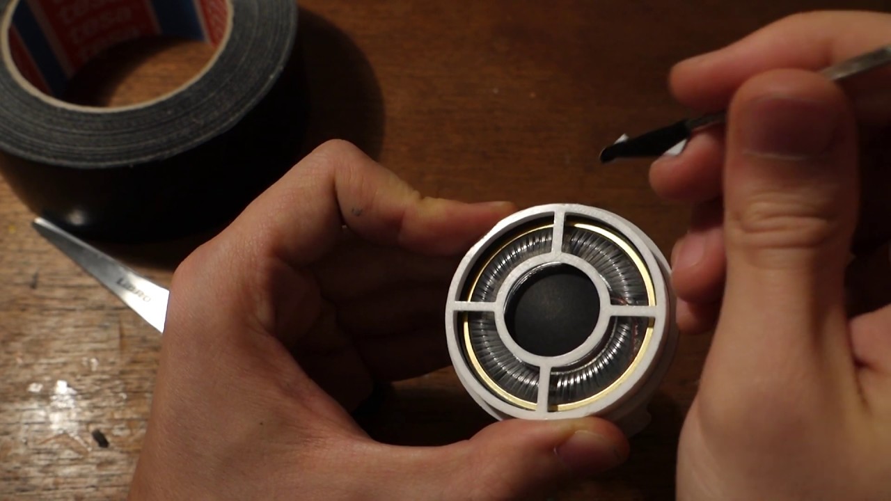 How to fix a dented headphone driver YouTube