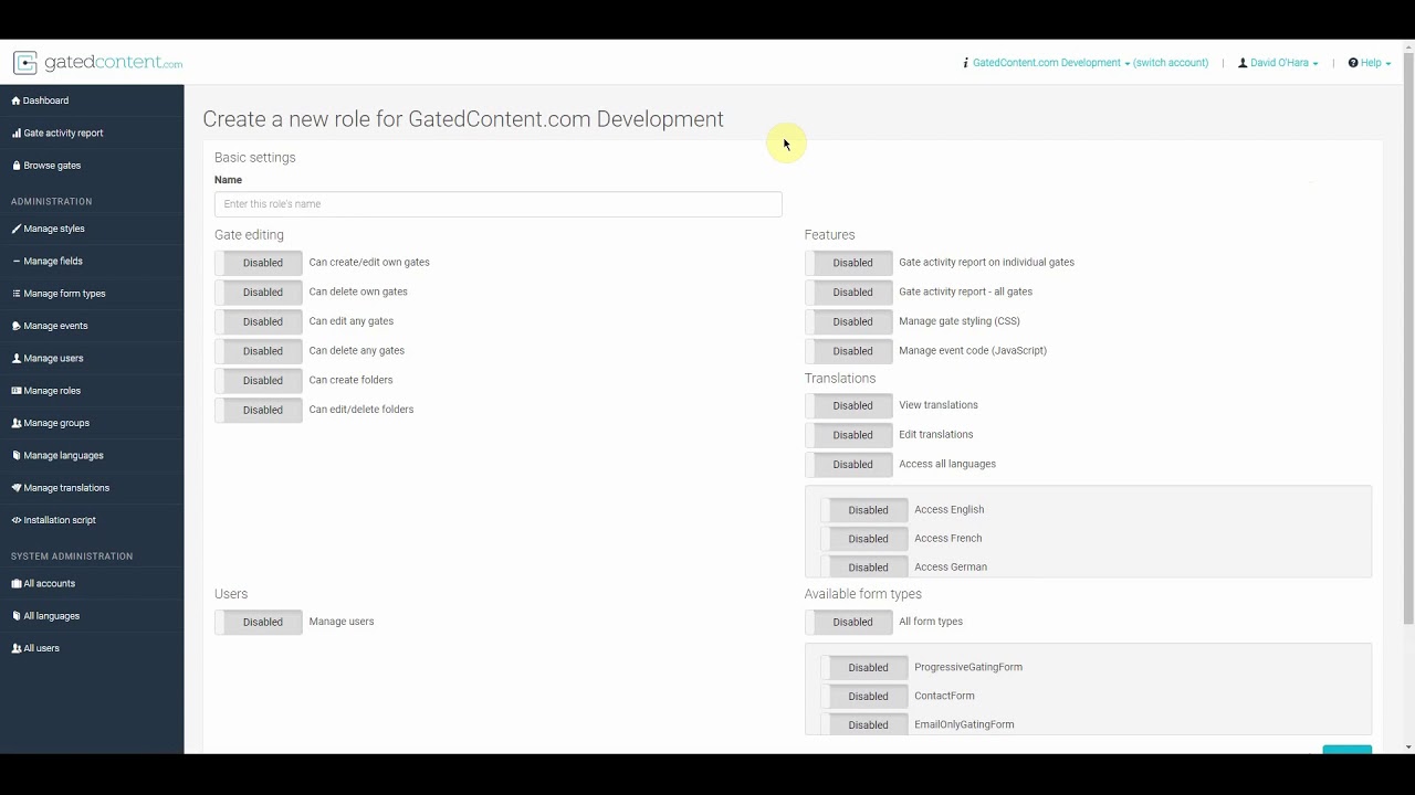 Admin - Manage Roles - YouTube