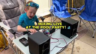 DJ Crazy G Dropping Beats at the Pool Party! 🎧💦 | Live DJ Set (Mark Ronson – Uptown Funk)
