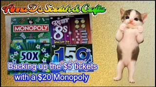 $35 mix of $5 tickets with a $20 Monopoly backup. Colorado Scratch Off Tickets