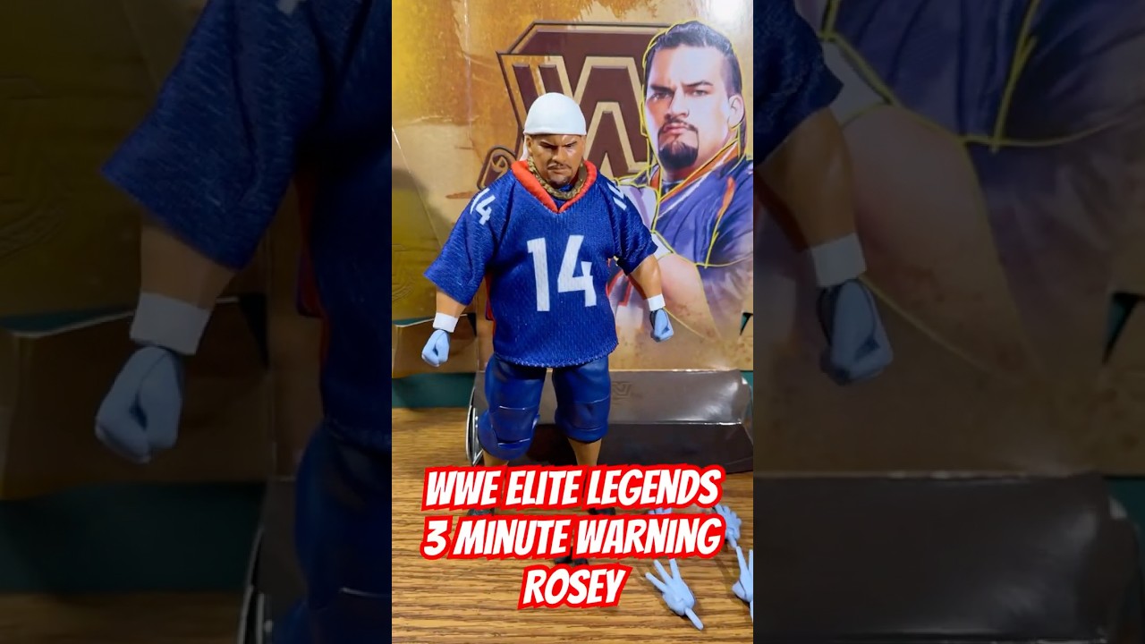 WWE Elite Legends series 23 3-MINUTE WARNING ROSEY Figure Quick Look! 