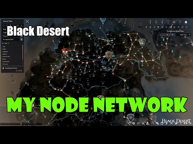 [Black Desert] Overview of My Nodes and Worker Empire For Valencia Meals, Timber Crates, and More! class=