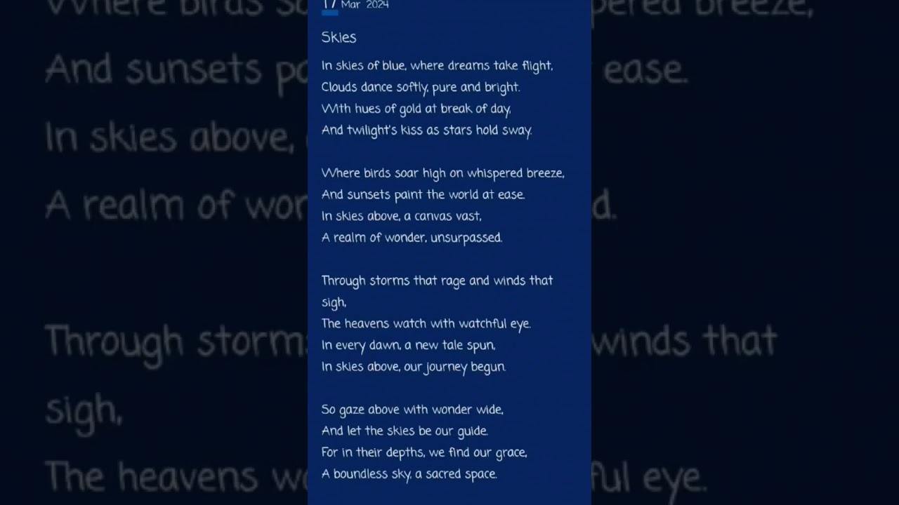 skies (a self-written poem) 