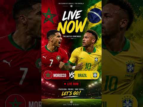 Morocco vs Brazil #brazil #worldcup2026 #Neymar