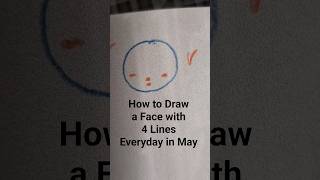 How to Draw Faces with 4 Lines May 3rd 2026 #artchallenge #howtodraw #drawing
