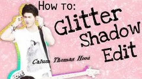 How to make a Glitter Shadow edit - Pixlr