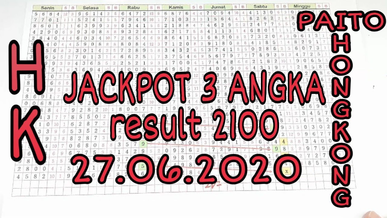 Sah Tembus 3 Angka 2100 Tarikan Paito Hk 27 06 2020 Langsung Jackpot Youtube