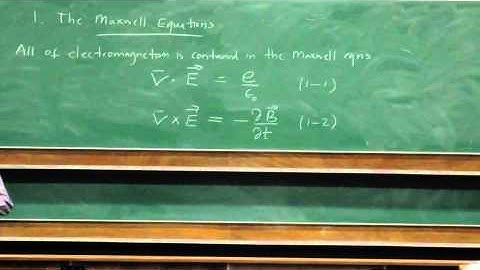 Electromagnetism and Optics - Lecture 1: Maxwell