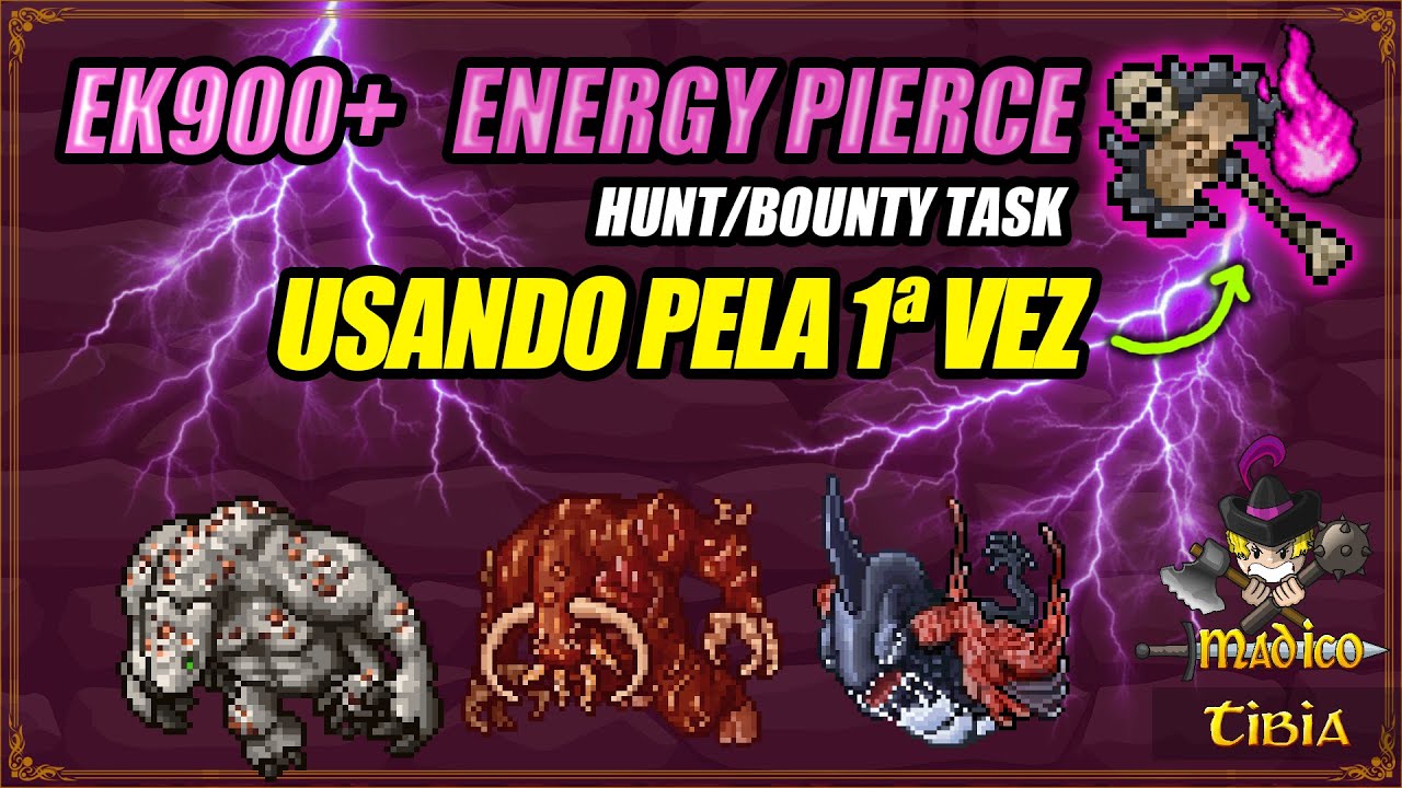 EK900+ hunt/task com Energy Pierce: WZ3, Nightmare Isles, Tubarão Rosha