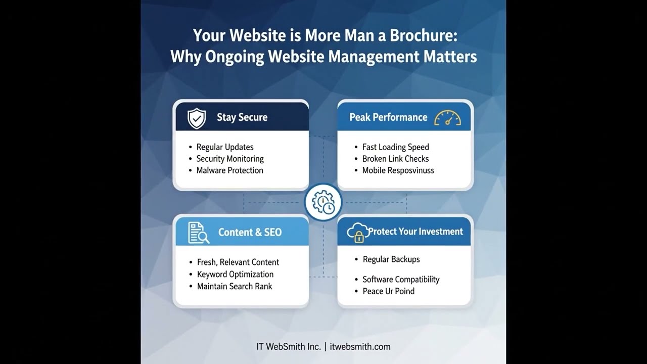 Your Website is More Than a Brochure: Why Ongoing Website Management Matters