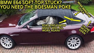 BMW E64 SOFT-TOP STUCK? 5-SECOND FIX!!! screenshot 5