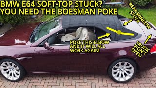 BMW E64 SOFTTOP STUCK? 5SECOND FIX!!!