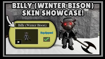 (DAY 12) 🐂 BILLY (WINTER BISON) Skin Showcase! | [Piggy Advent Calendar]