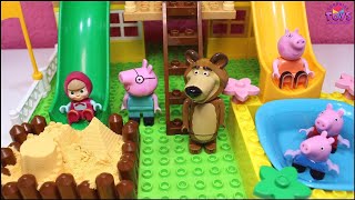 Peppa Pig y Masha y el Oso Español Video para Niños - Peppa Pig & Masha And The Bear LIVE  EN VIVO