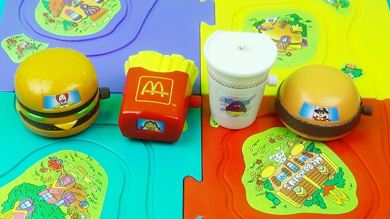1995 McDONALD'S TRICKY TRACKERS RACING set of 4 HAPPY MEAL