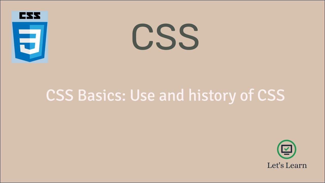 Search History Css Examples CSS Basic: History, Syntax, How to add in HTML - YouTube